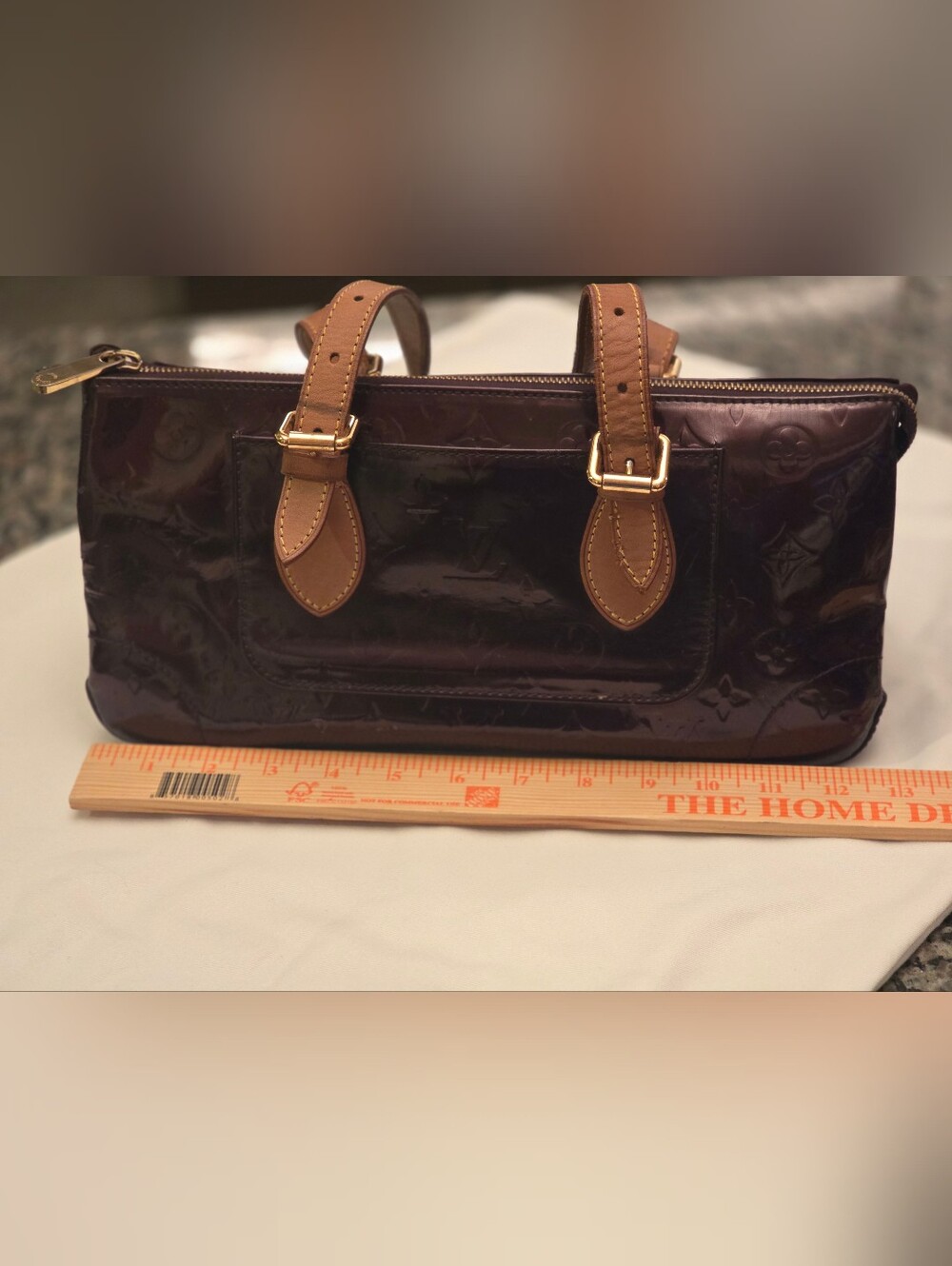 Louis Vuitton- Rosewood Collection Vernis Monogram Amarante Handbag